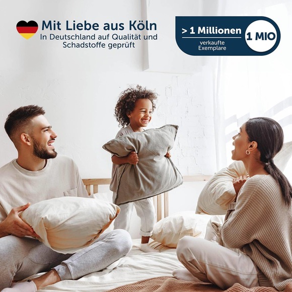 NEW From Germany Blumtal KING size Mattress Protector Cream Color 180x200cm - Picture 4 of 11